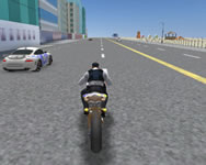 Police motorbike race simulator 3D zombis HTML5 játék